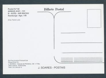 Preview: AIR MACAU, AIRBUS A321-131