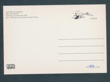 Preview: AUSTRALIEN AIR EXPRESS; BAe 146-300QT