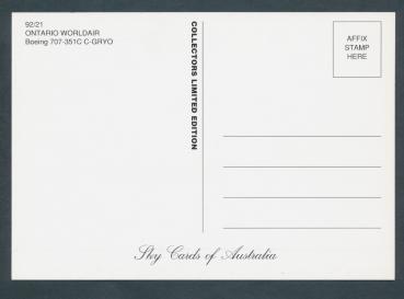 Preview: ONTARIO WORLDAIR, Boeing 707-351C