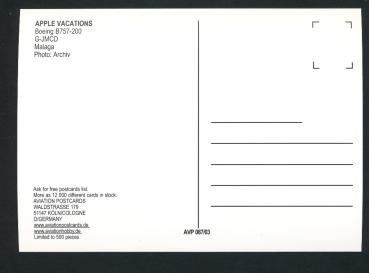 Preview: APPLE VACATIONS, Boeing B757-200