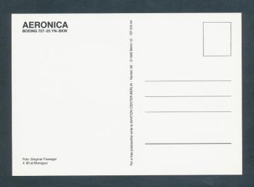 Preview: AERONICA , Boeing 727-25 YN-BXW