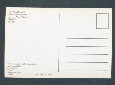 AMERICA WEST AIRLINES, Airbus Industrie A320-231