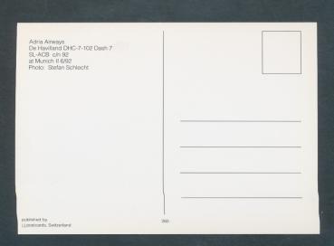 Preview: ADRIA  AIRWAYS, De Havilland DHC-7-102 Dash 7