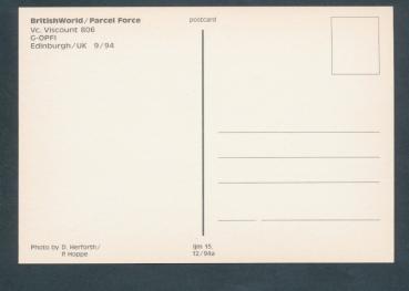 BRITISH World/Parcel Force, Vc.Viscount 806