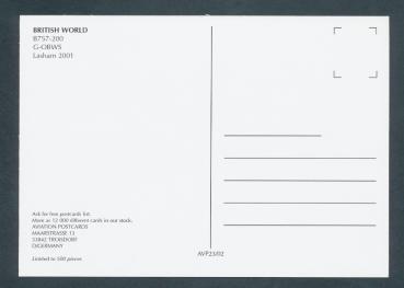 Preview: BRITISH WORLD, B757-200