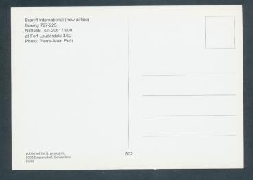 BRANIFF INTERNATIONAL, Boeing 727-225