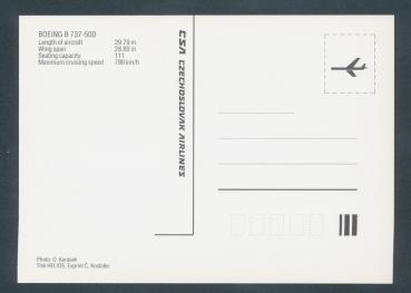 CSA CZECHOSLOVAK AIRLINES, Boeing B 737-500