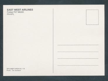 Preview: EAST WEST AIRLINES, Fokker F27