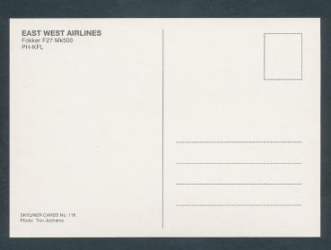 Preview: EAST WEST AIRLINES, Fokker F27 Mk 500