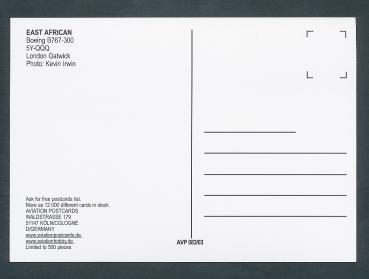 Preview: EAST AFRICAN, Boeing B767-300