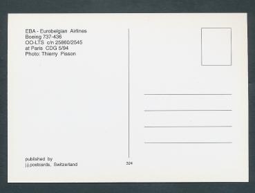 EBA-EUROBELGIAN AIRLINES, Boeing 737-436
