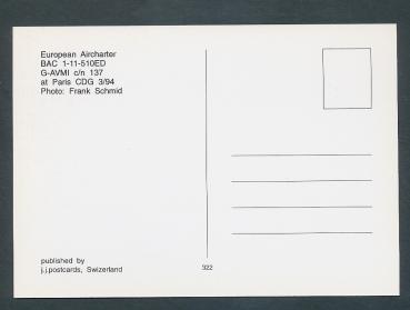 Preview: EAC EUROPEAN AIRCHARTER, BAC 1-11-510ED