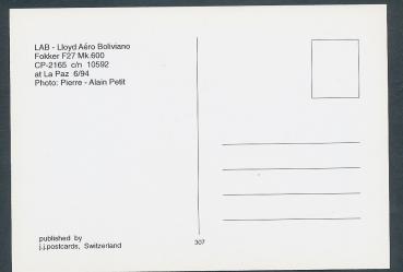 LAB  LLOYD AÈREO BOLIVIANO, Fokker F27 Mk600