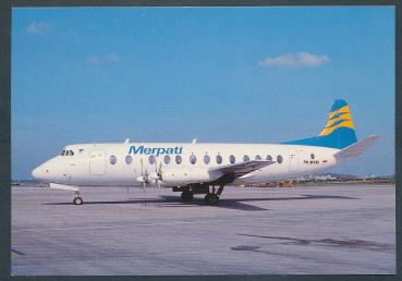 MERPATI, Vickers 828 Viscount , Jakarta International Airport