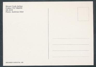 Preview: MOUNT COOK AIRLINE, Fokker F27 Mk200