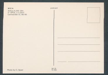 Preview: MEA, Airbus A.310-304