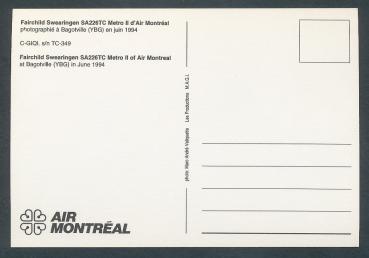 Preview: AIR MONTREAL, Fairchild Swearingen  TC-349