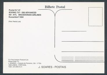 Preview: MACEDONIAN AIRLINES, Boeing 737-266 Advanced