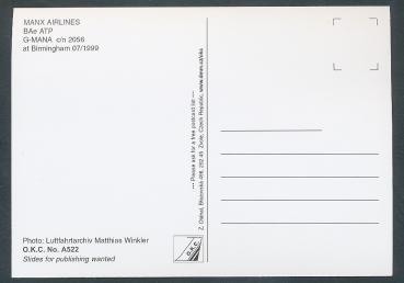 Preview: MANX AIRLINES, BAe ATP