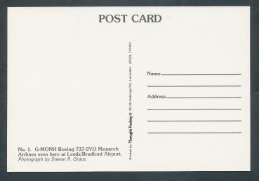 Preview: MONARCH AIRLINES, Bradford Airport, Boeing 737-3YO