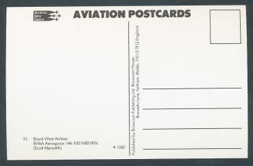 Preview: ROYAL WEST AIRLINES, British Aerospace 146-100