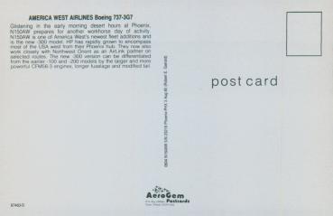 Preview: America West Airlines Boeing 737- 3G7