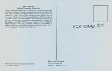 Preview: AIR CANADA Vickers Vanguard Cargoliner
