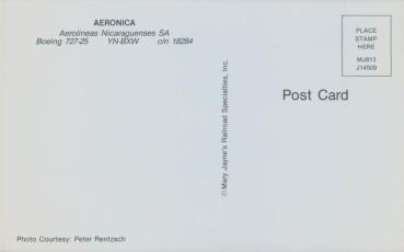 Preview: AERONICA AEROLINEAS NICARAGUENSES SA, Boeing 727-25