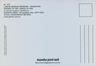 Preview: LINEAS AEREAS Privadas - Argentina Boing 737 - 2S3
