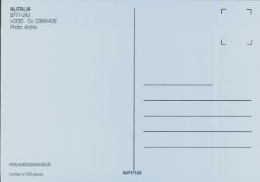 Preview: ALITALIA  Boeing 777- 243