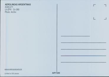 Preview: AEROLINEAS ARGENTINAS A340-211