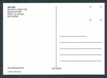 Preview: AIR ASIA, Boeing B737-8K5