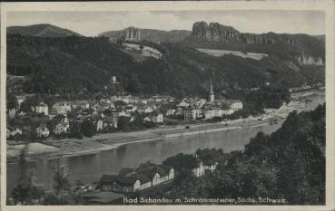 Bad Schandau 01814, mit Schrammsteinen (1938)