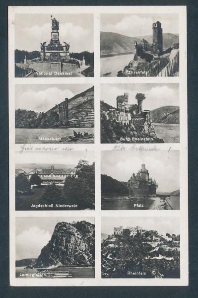 National Denkmal, Ehrenfels, Mäuseturm, Burg Rheinstein, Jagdschloss Niederwald, Pfalz, Loreleifelsen, Rheinfels