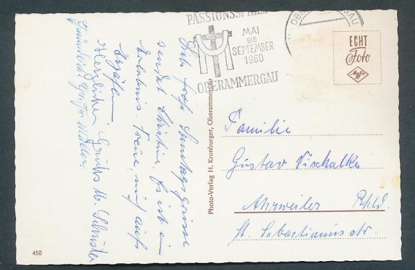 82487  Hauptdarsteller der Passionsspiele in Oberammergau 1960 824..