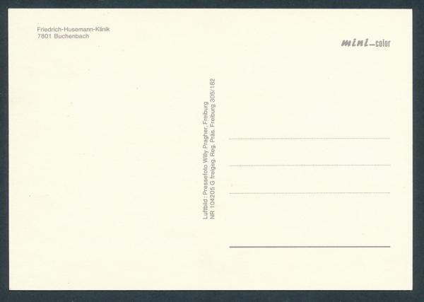 Luftbild - Friedrich Husemann Klinik bei Buchenbach 79256
