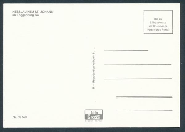 St. Johann im Toggenburg Sankt Gallen, Nesslau-Neu Schweiz