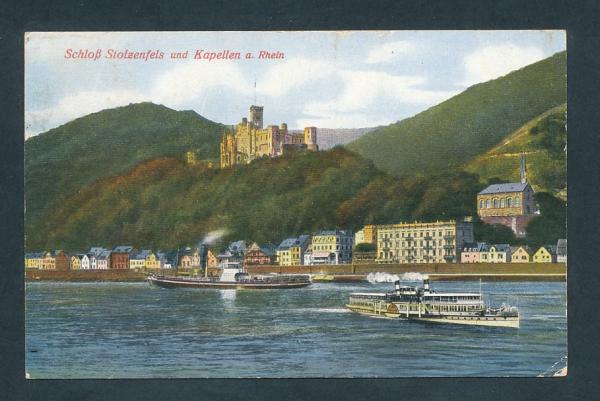 Schloß Stolzenfels und Kapellen am Rhein