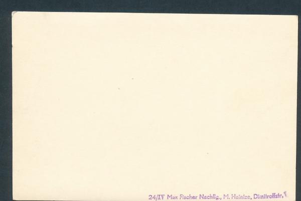 24/IV Max Fischer Nachflg, M. Heintze, Dimitroffstr.