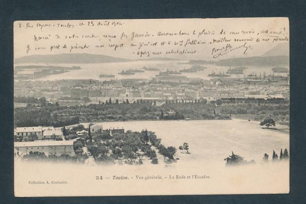Toulon- Vue générale-La Rade et l’Escadre