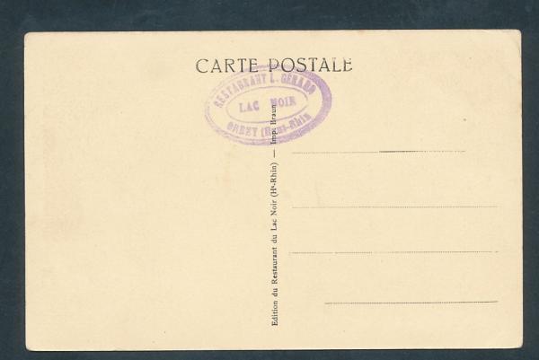 LAC NOIR (alt 950 m) Frankreich