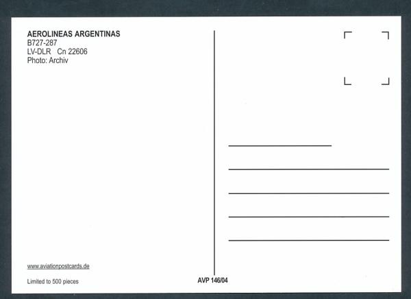 AEROLINEAS ARGENTINAS, B727-287