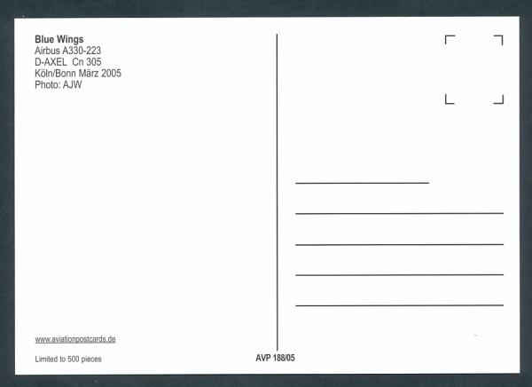 BLUE WINGS, Airbus A330-223