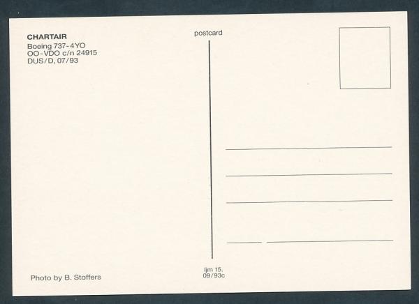 CHARTAIR, Boeing 737-4YO,