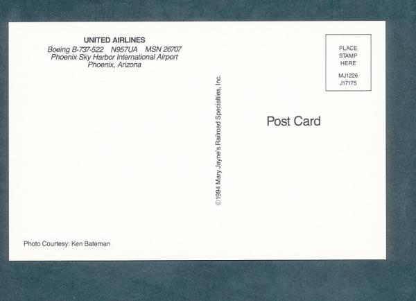 United Airlines, Boeing B-737-522