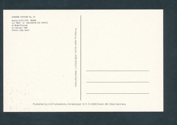 BURLINGTON AIR EXPRESS, Boeing B 737-173C