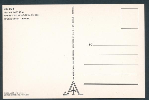 TAP-AIR PORTUGAL, Airbus 310-304