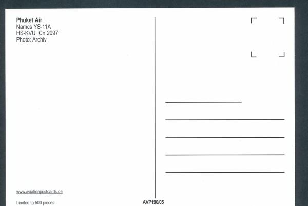 PHUKET AIR, Namcs YS- 11A