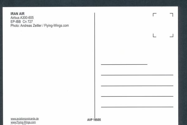 IRAN AIR, Airbus A300-605