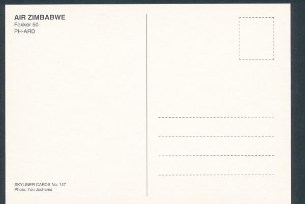 AIR ZIMBABWE, Fokker 50,